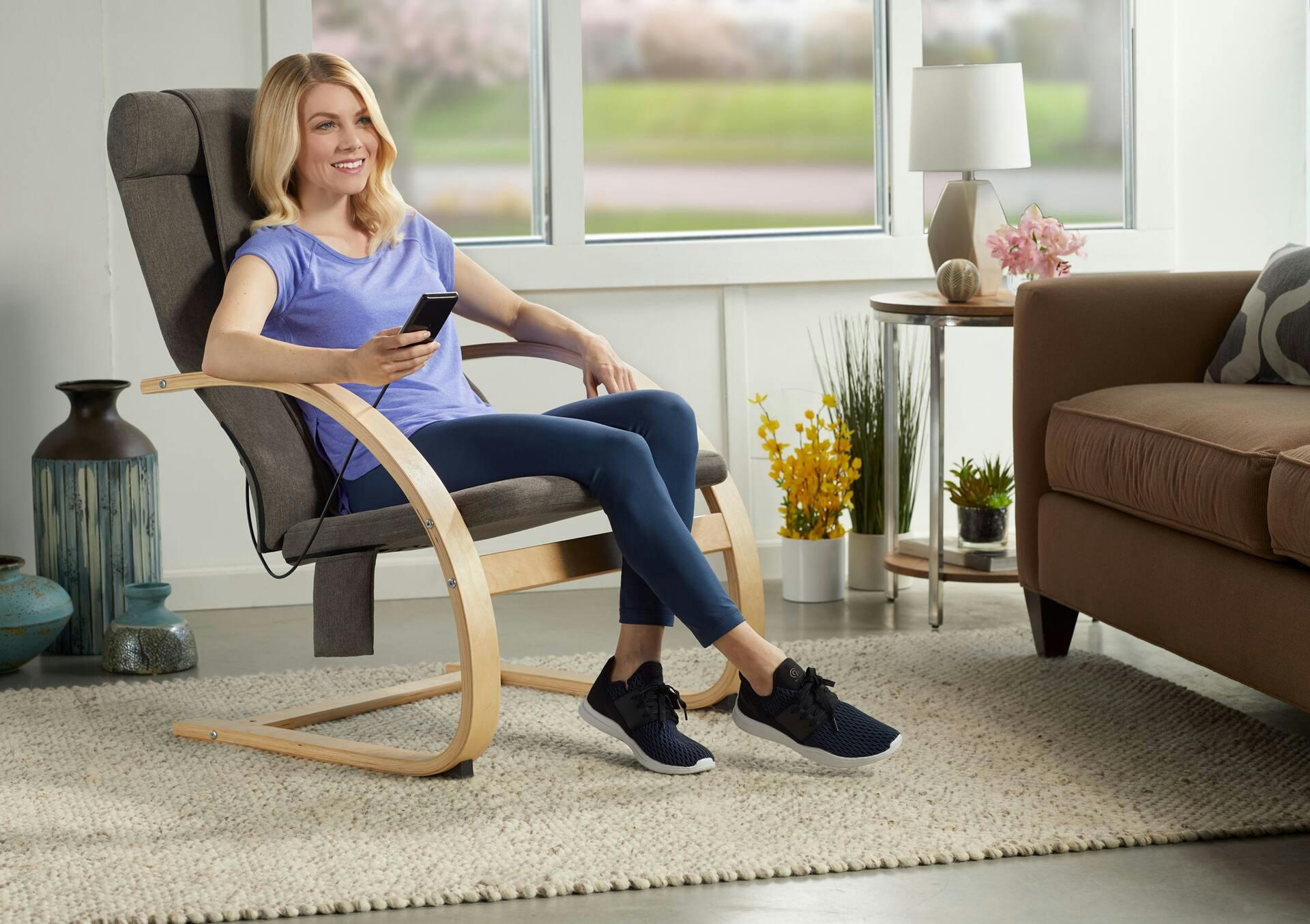 HoMedics 3D Shiatsu Lumbar/Lower/Upper Back Massage Lounger Chair with Heat & Remote Control