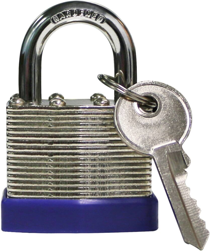 Garrison 40mm-Wide Laminated Steel Keyed Padlock, Silver