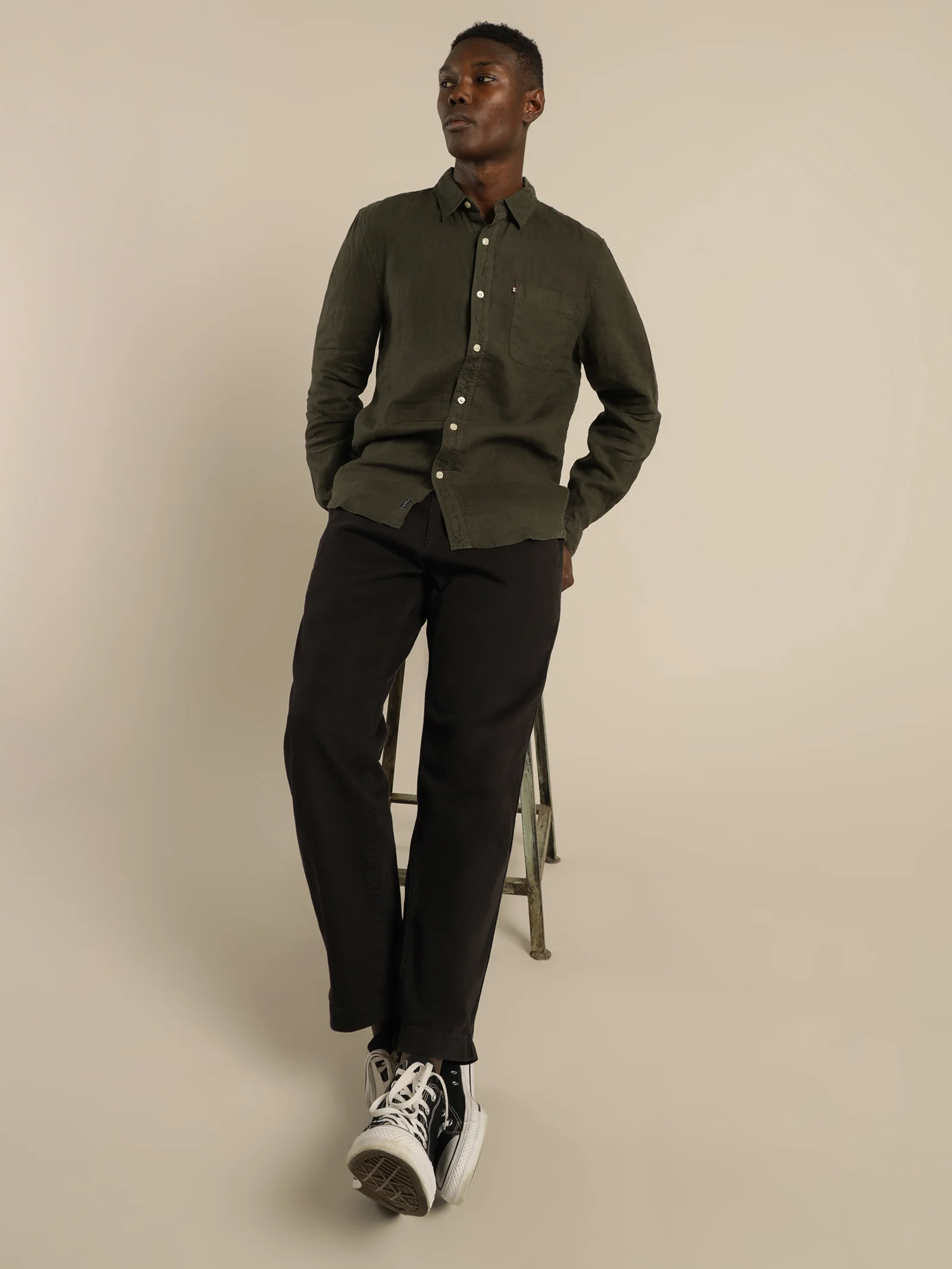 Hampton Linen Long Sleeve Shirt