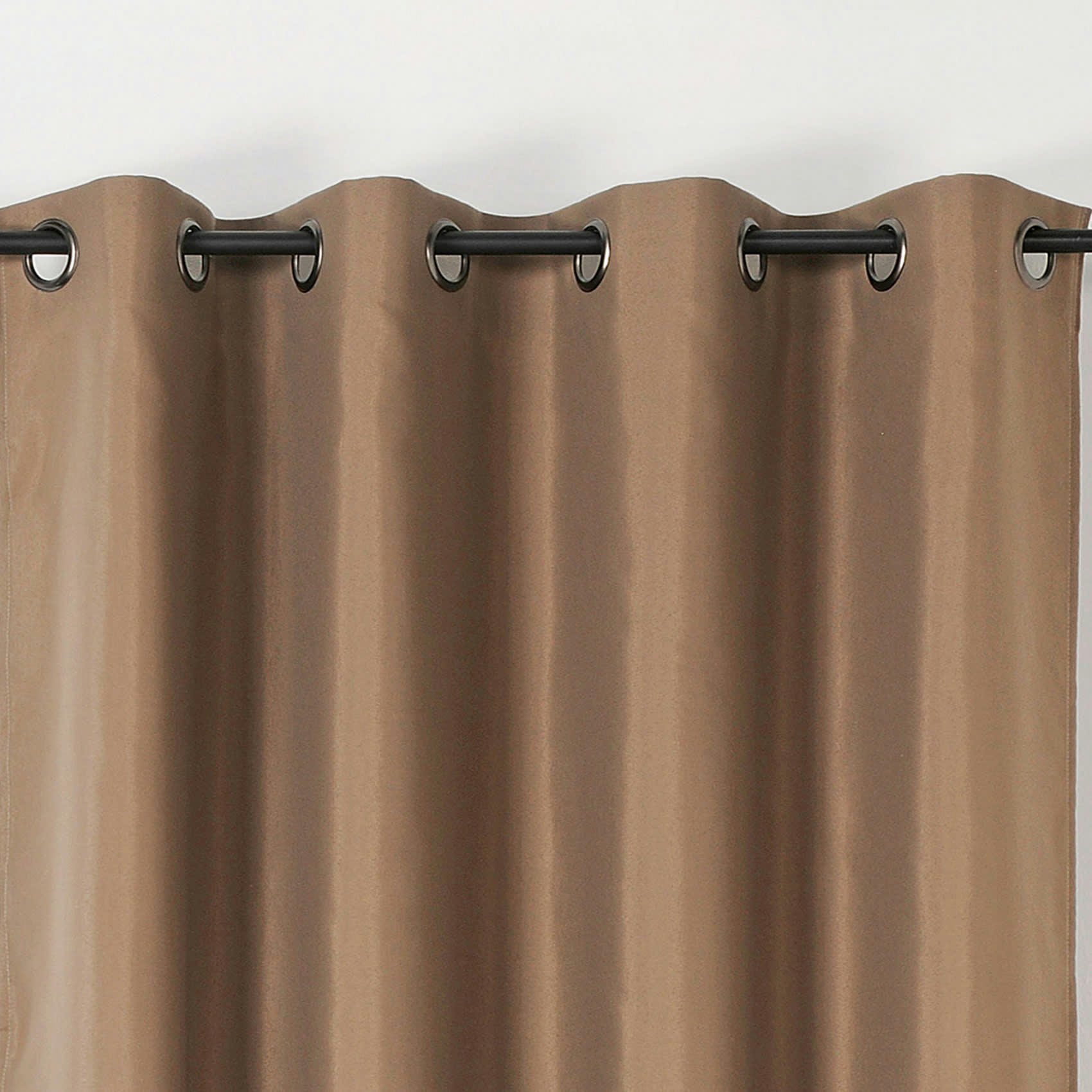 - Rideau double natte polyester ficelle 135x240 cm