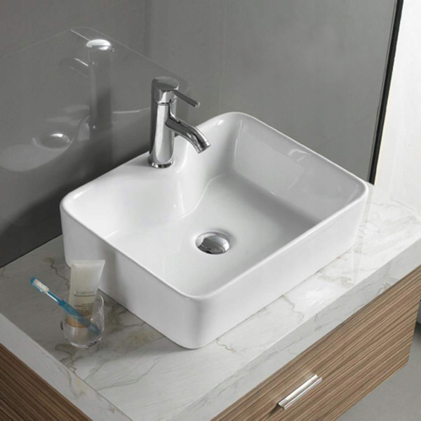 Umywalka Ceramiczna Nablatowa Kelly Biała - Rea