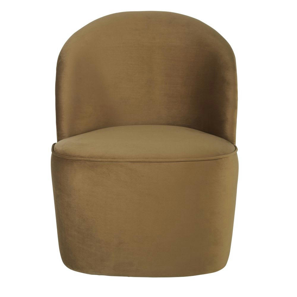 Blackhill Business - Fauteuil professionnel en velours recyclé ocre