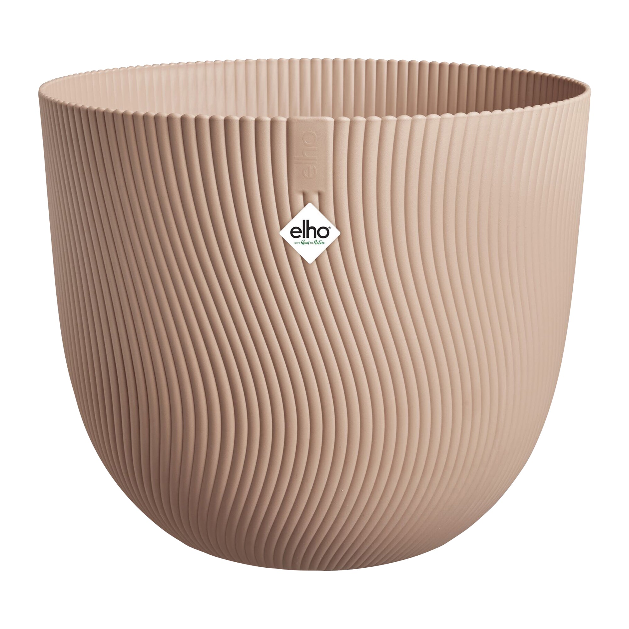 Elho Sereh Rond - Bruin - Ø 39 x H 33 cm - Binnen en Buiten - 100% ger