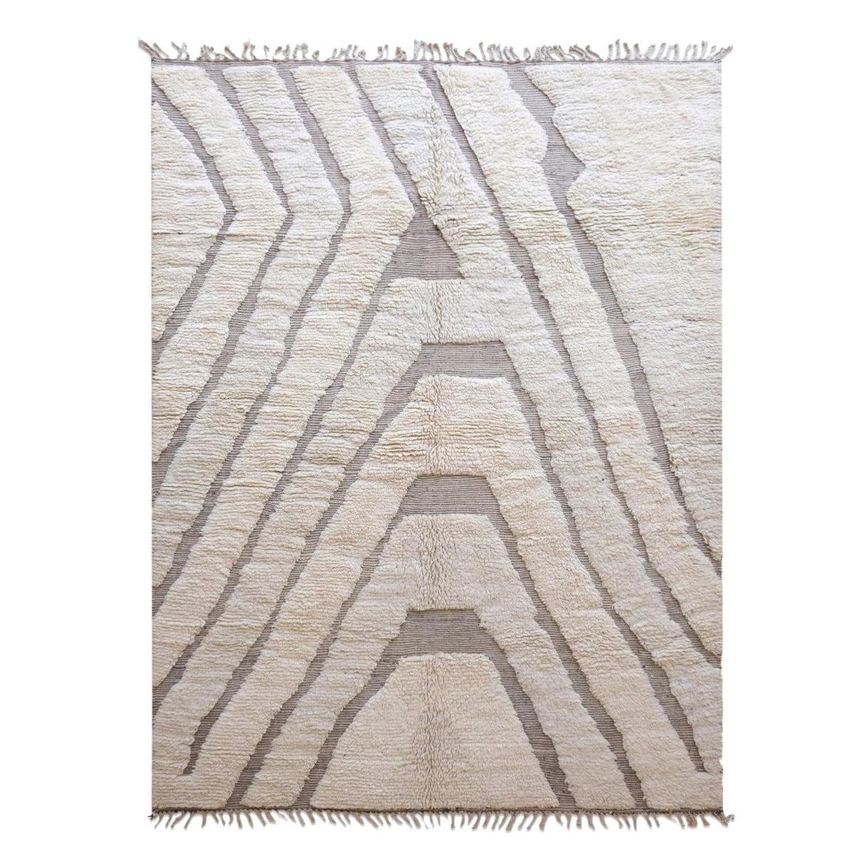 AFK Living vloerkleed Berber - handgemaakt - Wol - 80 cm x 240 cm