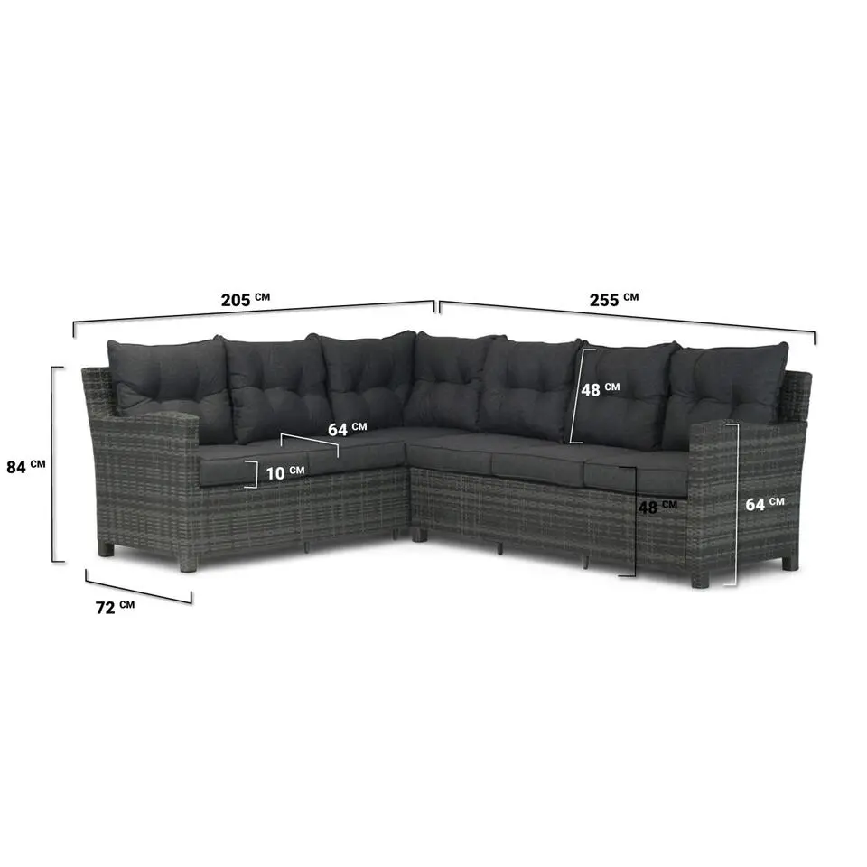 Dining Loungeset Wicker Grijs Domani Furniture Beluga