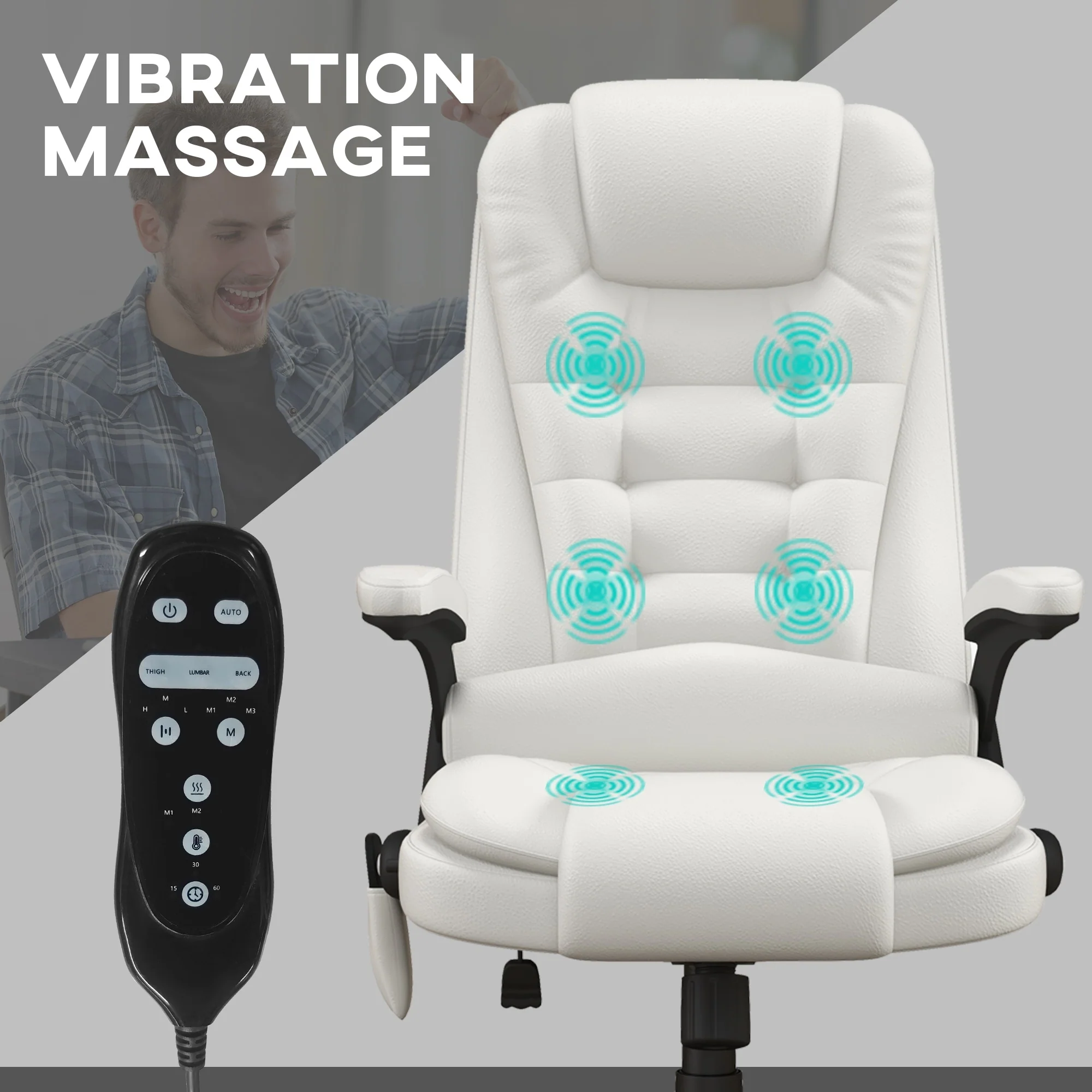 Comfortable Massage Office Chair with Multiple Functions for Ultimate Relaxation and Productivity.