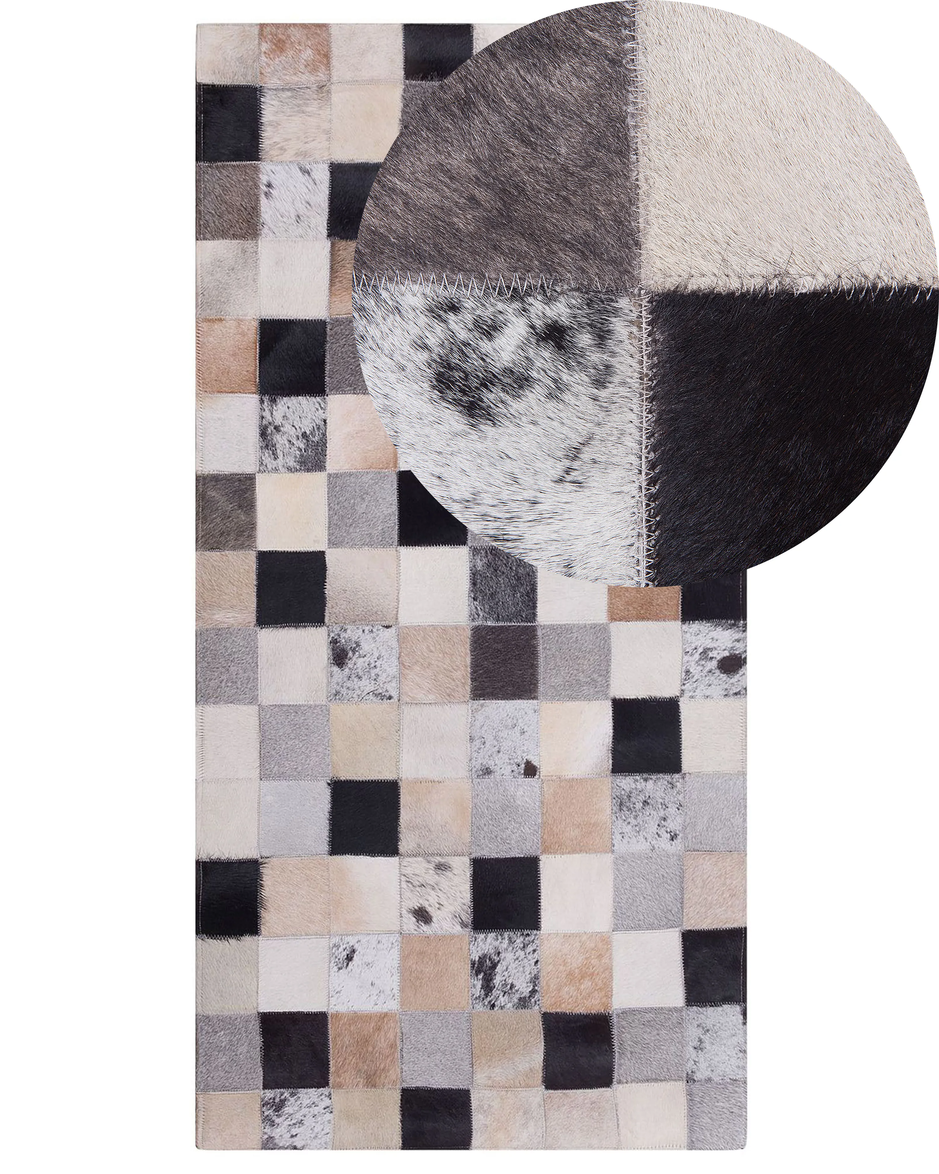 Rug RIZE Multicolour 160 x 230 cm Leather