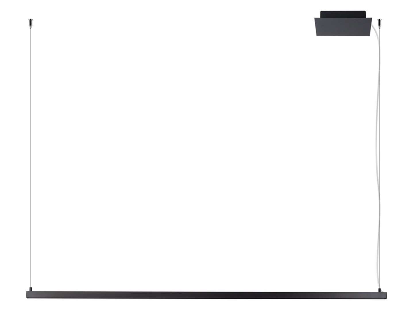 Lampa wisząca Strang LED aluminiowa czarna