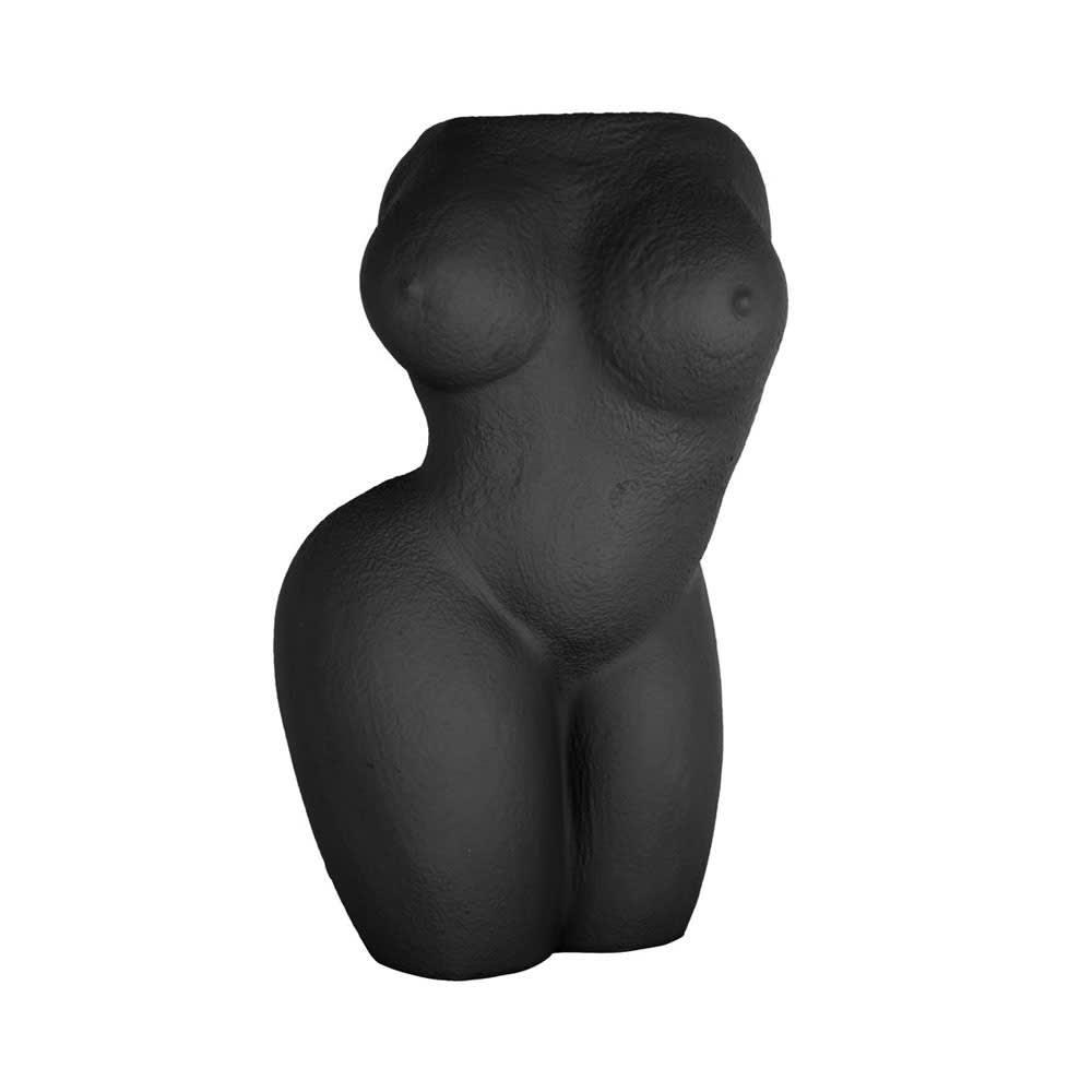 LADY - Vase lady résine noir