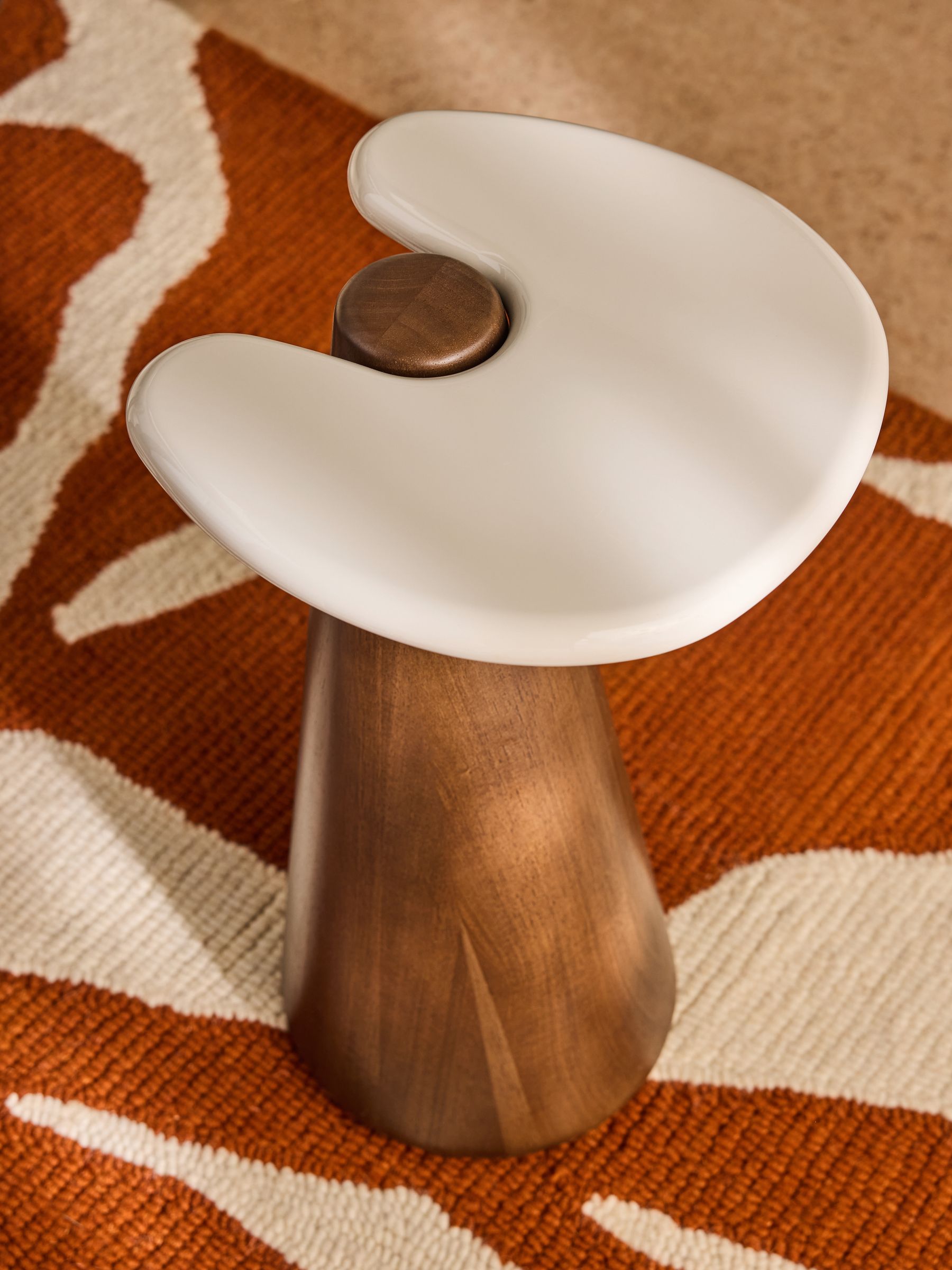 Finlo Side Table in Dark Brown
