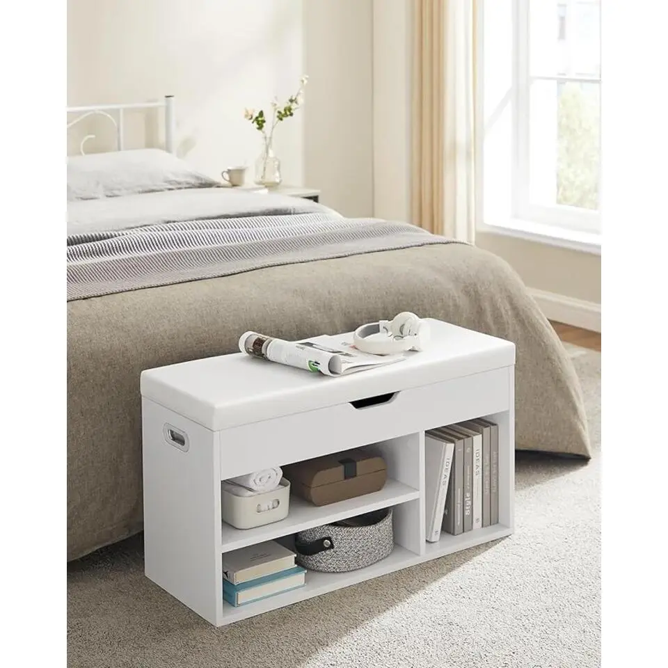 Parya Home schoenbank met zitkussen, 3 compartimenten