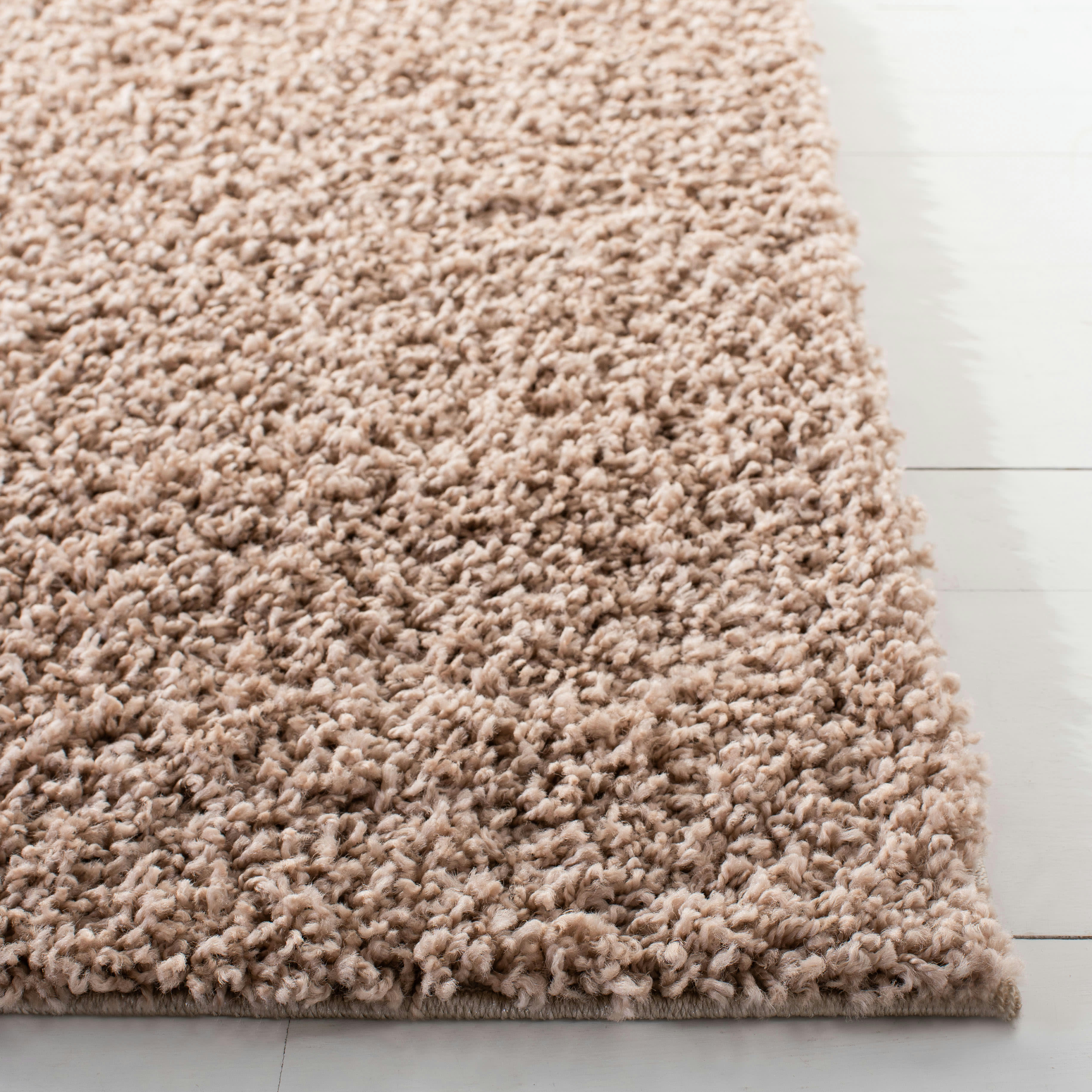 PRIMO SHAG - Tapis de salon interieur hirsute en beige, 122 x 183 cm