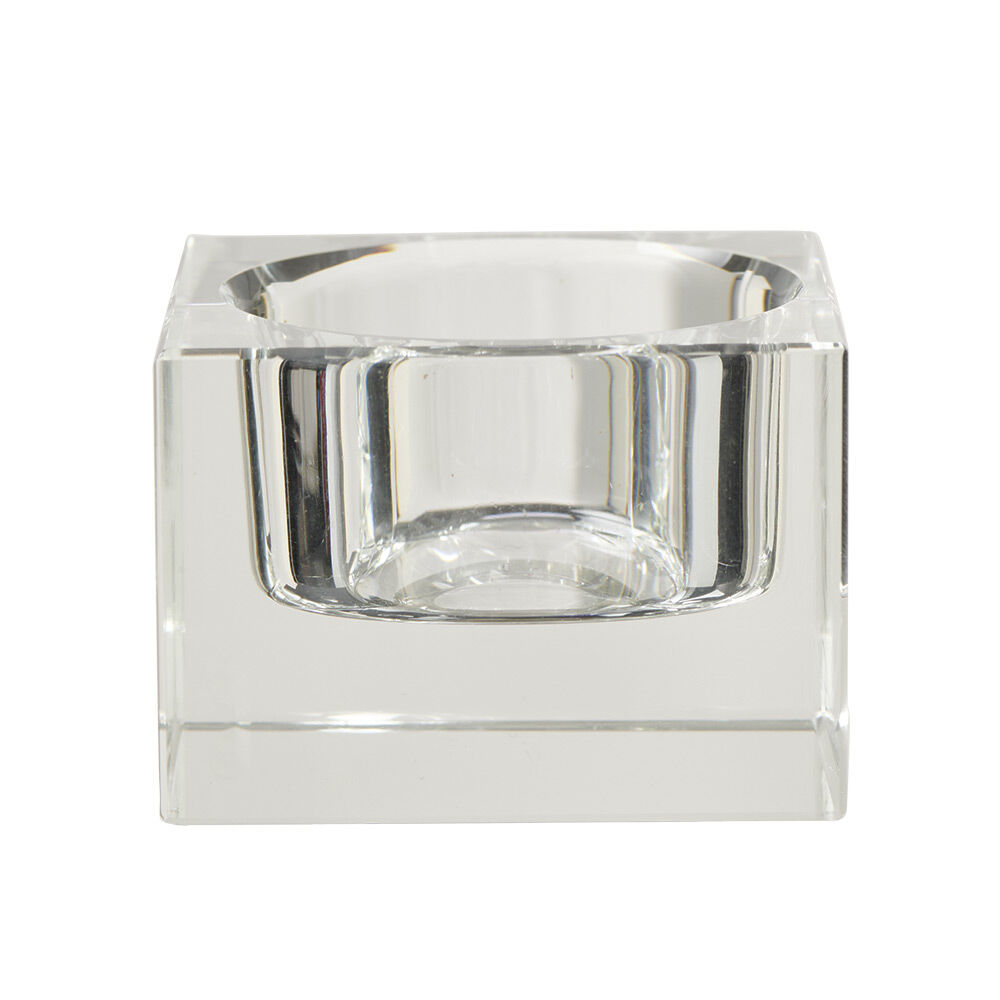 Porte bougie carré en verre