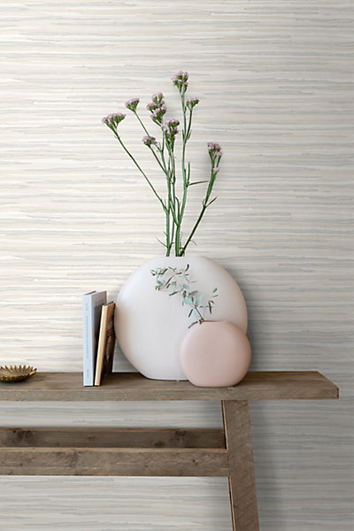 ESTAhome papier peint motif tissé beige 53 cm x 10.05 m