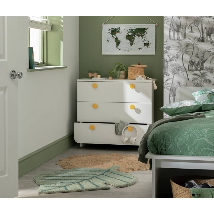 Habitat Kids Rudi 3 Chest of Drawers - White