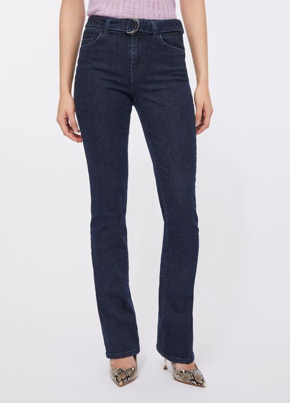 Jeans flare con cintura