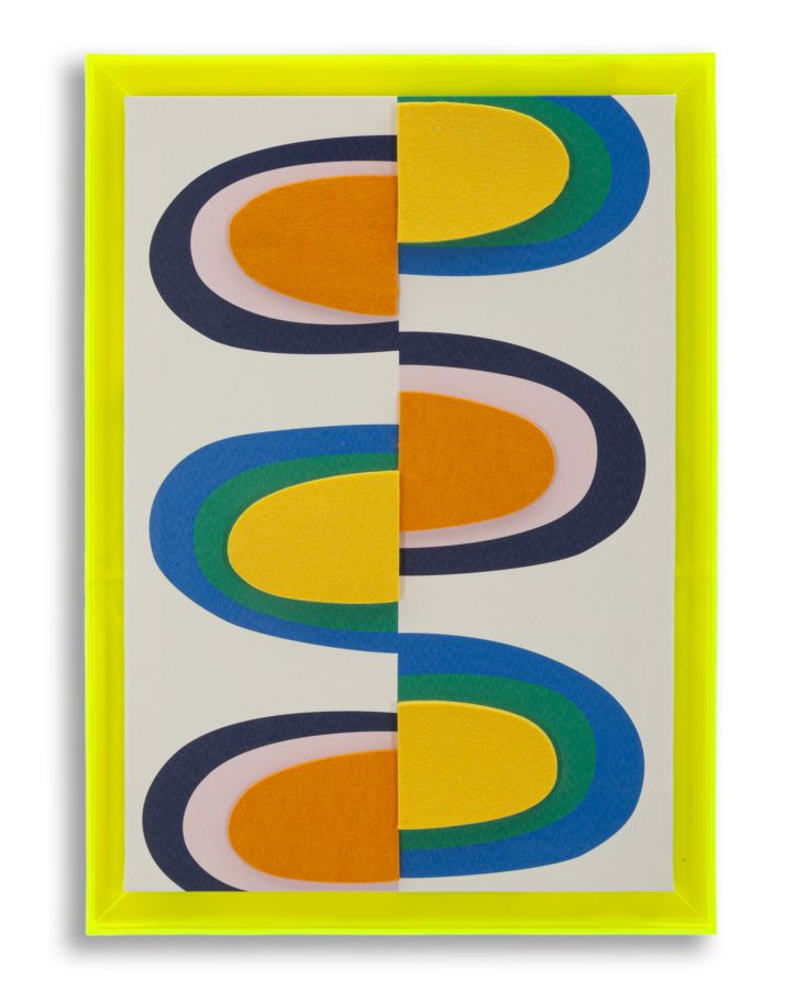Print op gelakt canvas met acryl frame cm 50x3,3x70