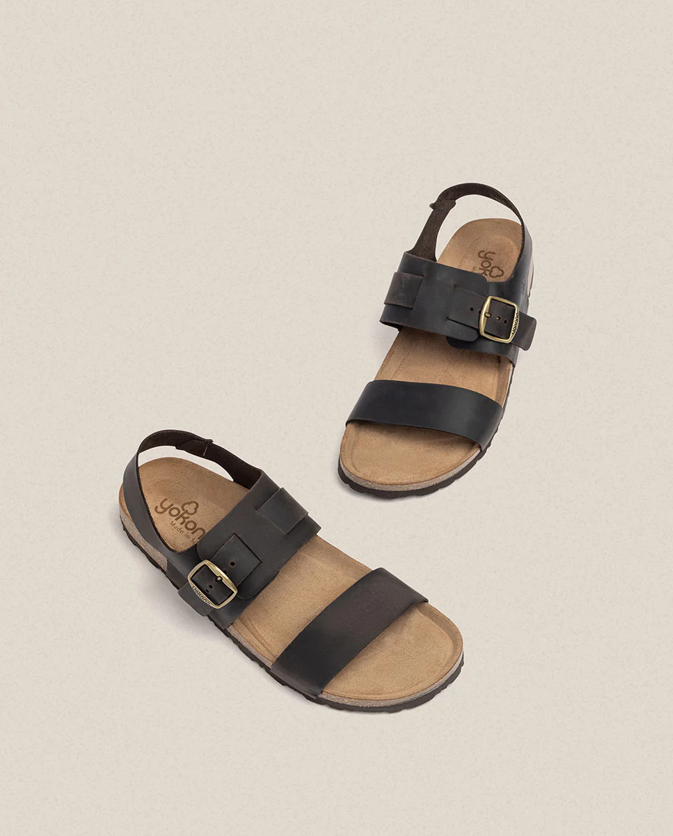 Sandalia plana Macam 216 marron