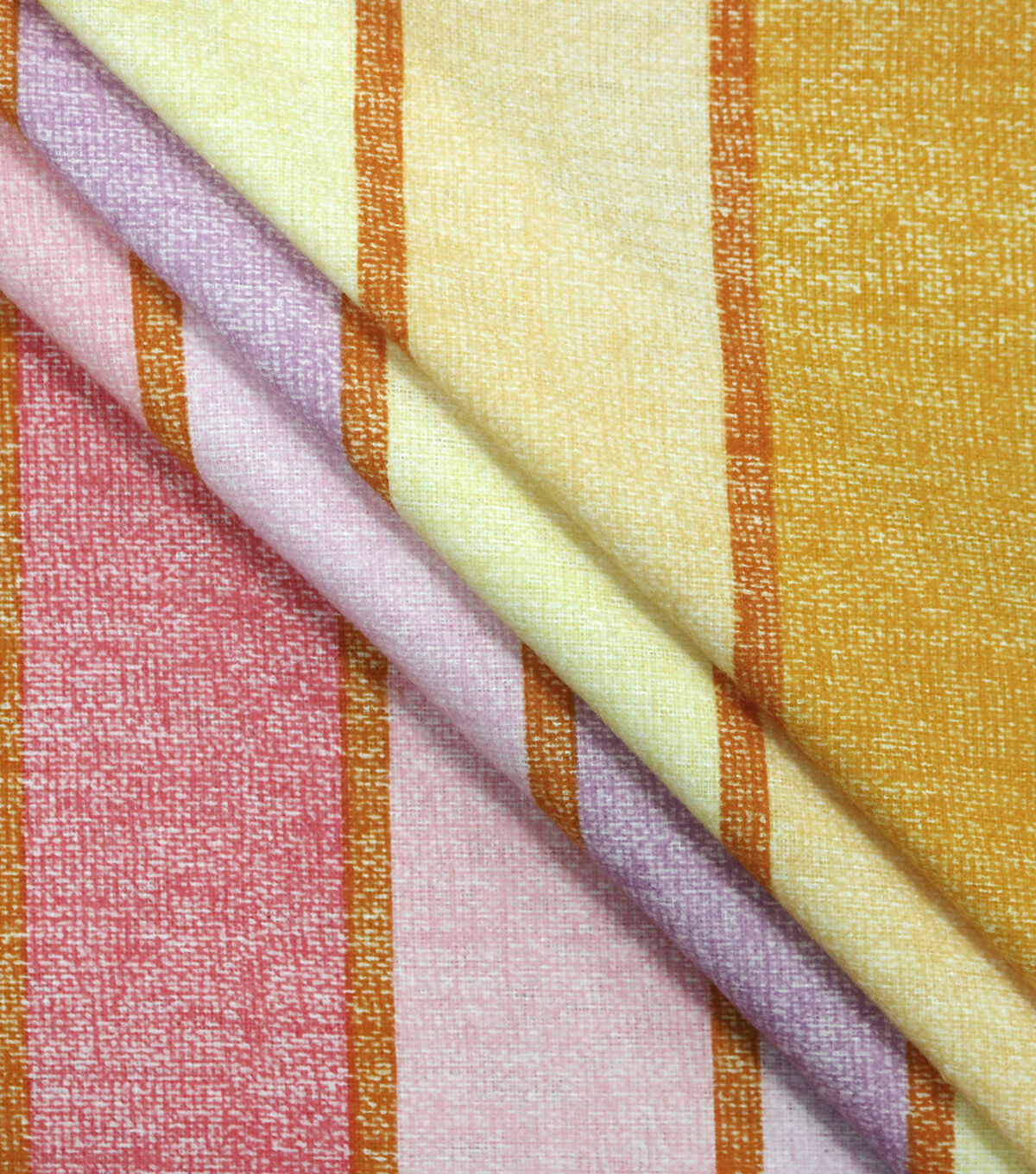 Pastel Wide Stripe Super Snuggle Flannel Fabric