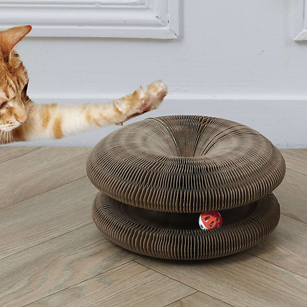 Jeu griffoir 2 en 1 avec balle pour chat