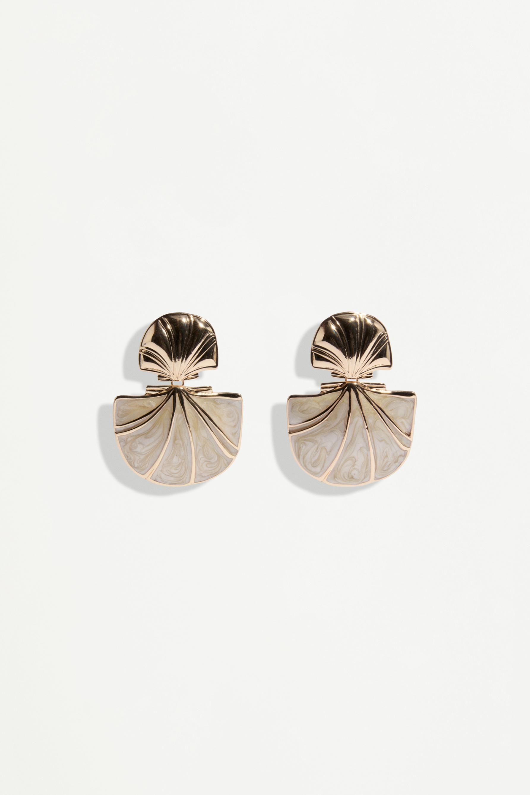 Pendientes concha de mar