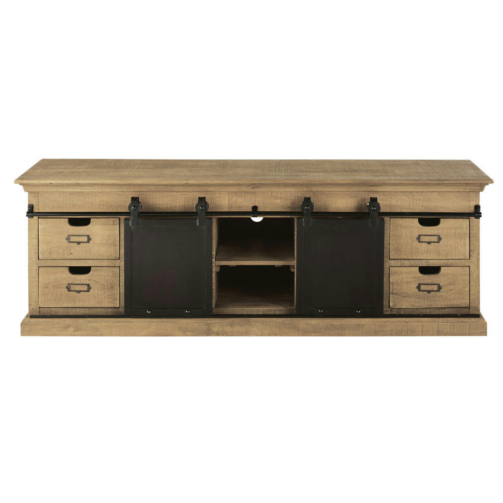 Germain - Meuble TV 2 portes coulissantes