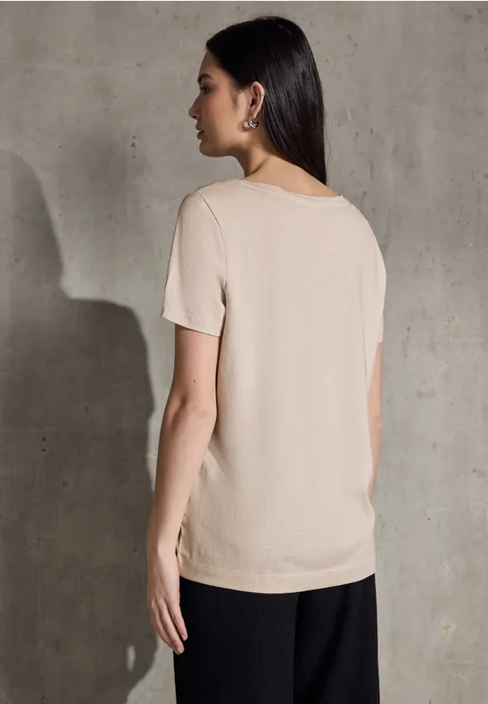 T-Shirt mit Folien-Print