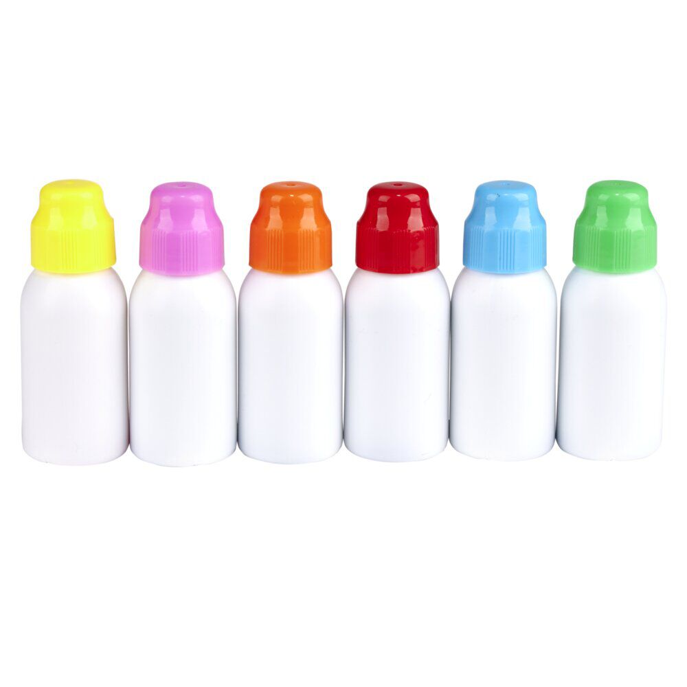 Marqueur tampon x6 couleurs 40ml avec cahier de dessin 10 pages