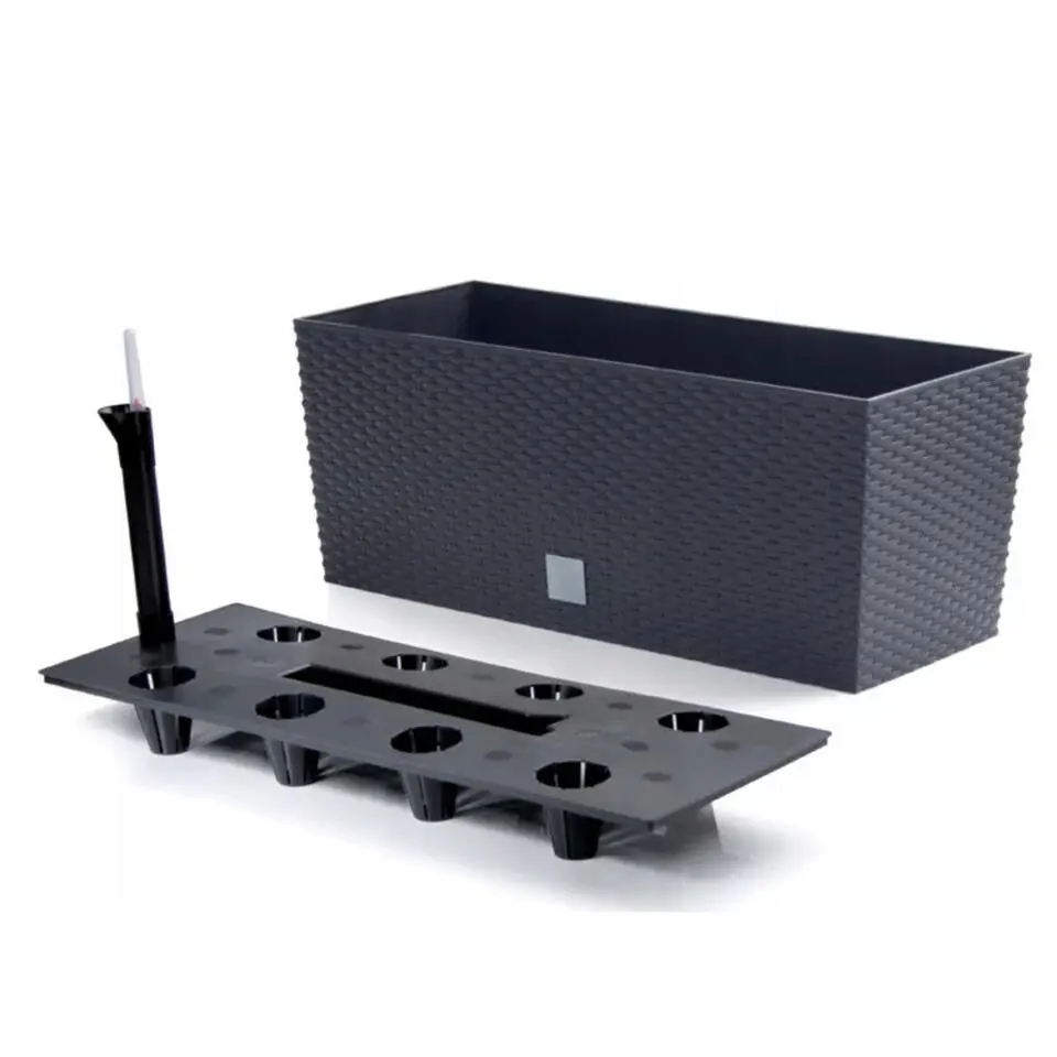 Prosperplast Plantenbak Rato - antraciet - 17 l - 51 x 19 x 18 cm