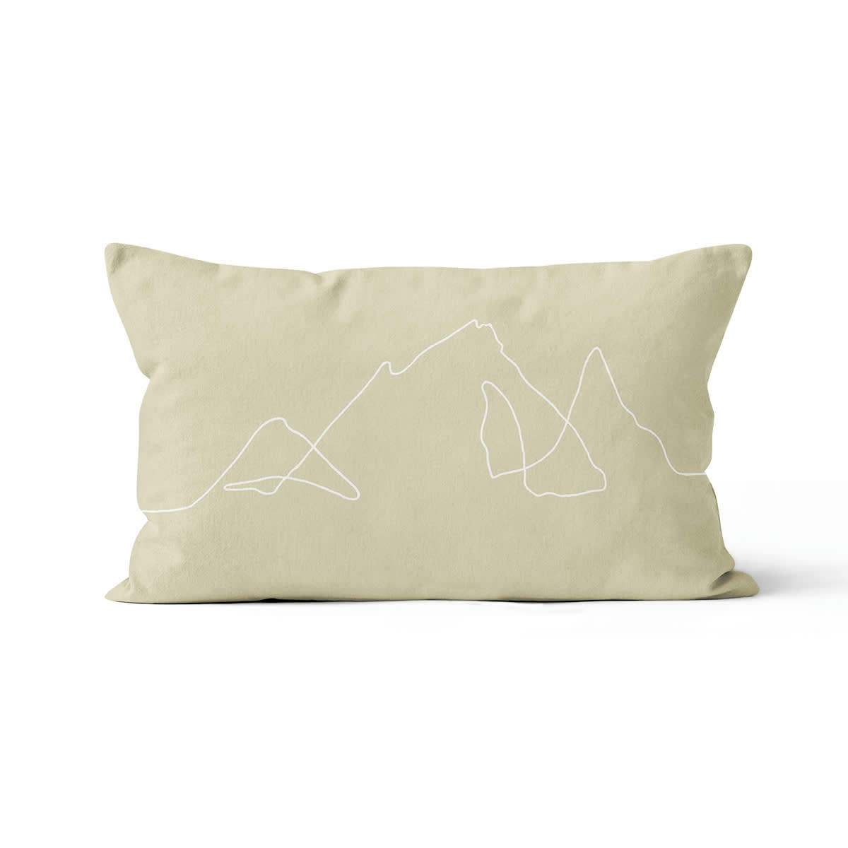 - Coussin dessin en velours Vert 40x67cm