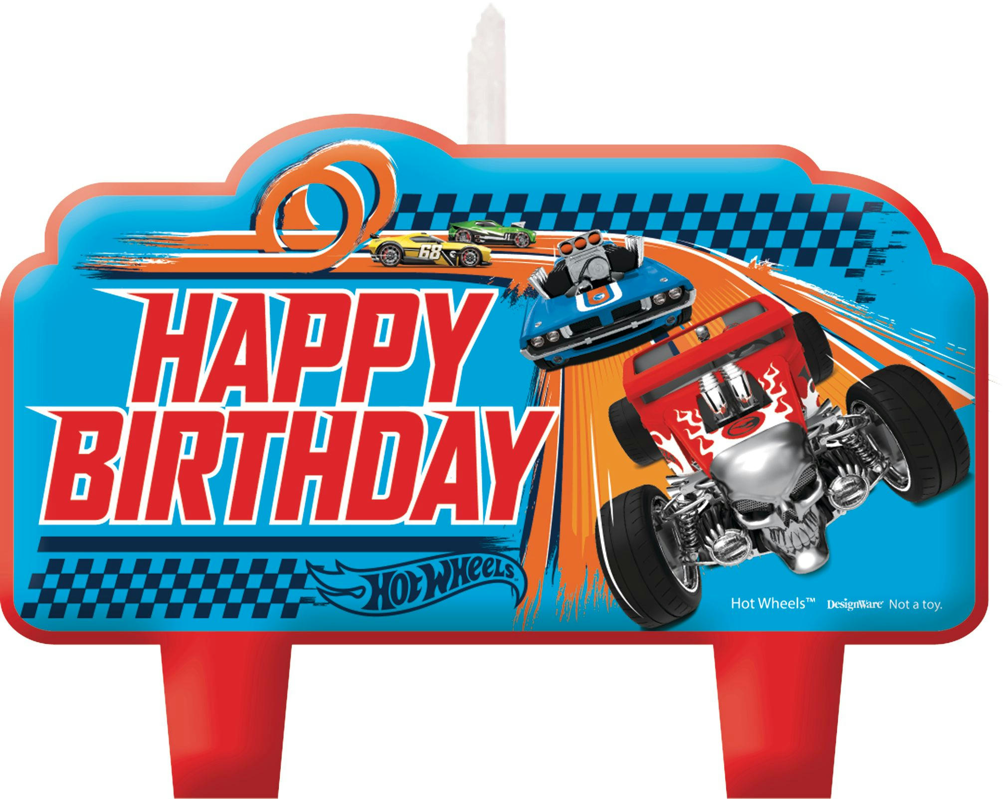Hot Wheels Happy Birthday Candles, 4-pc
