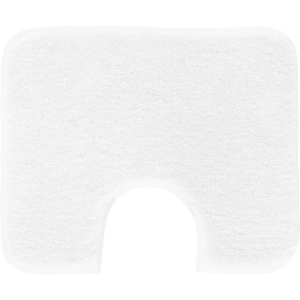 Badematte »Melange«, BxL: 50 x 60 cm, weiß, aus 100% Polyacryl