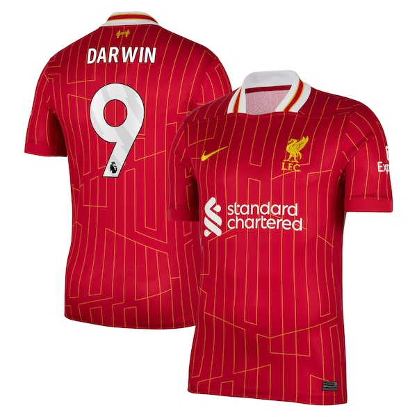 Darwin Núñez Liverpool Nike 2024/25 Home Replica Player Jersey – Red