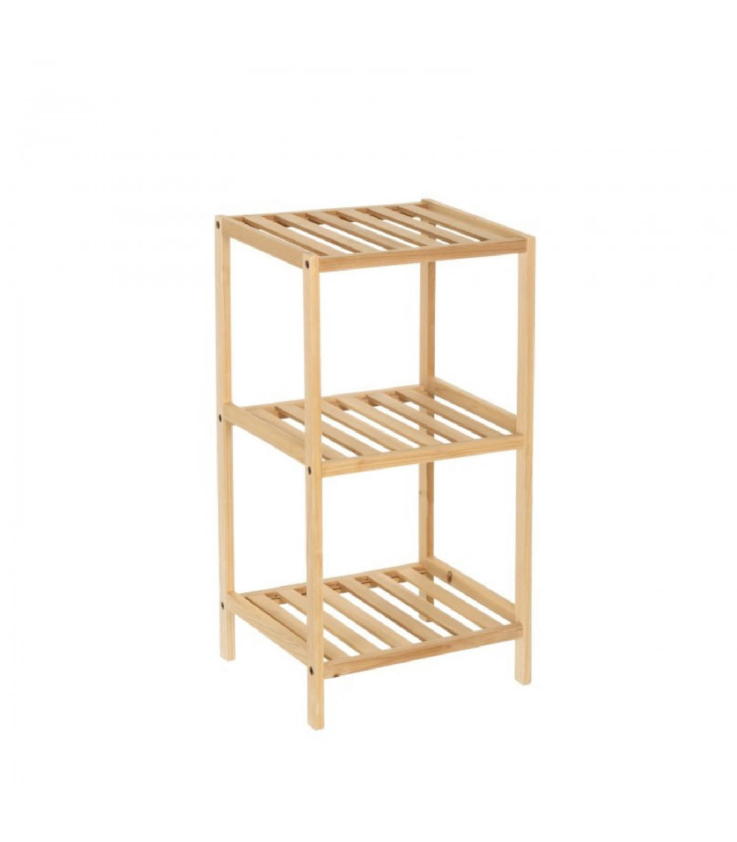 SAPIN - Étagère en bois de sapin nature 3 plateaux