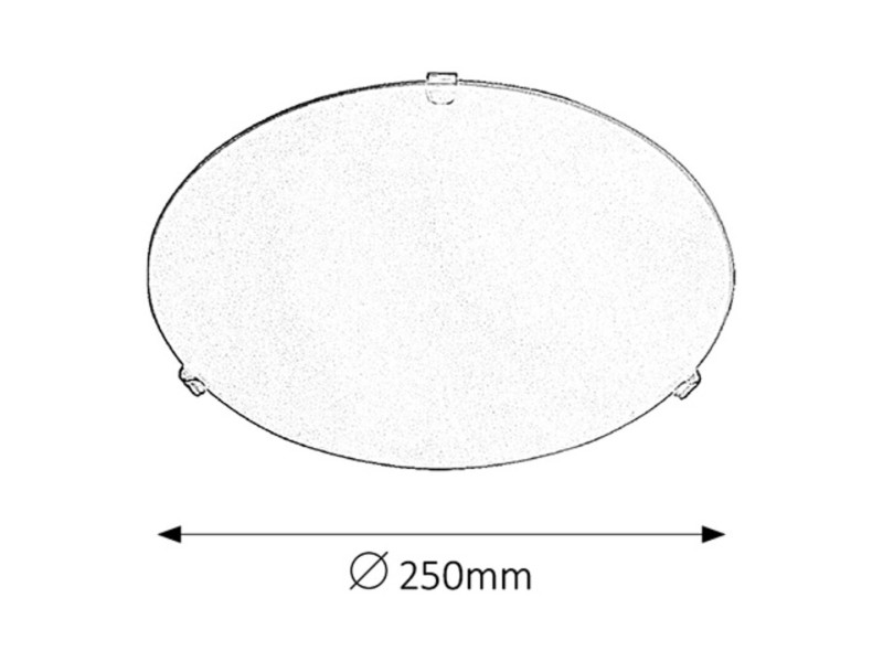 Plafonszkło opalizowano-biały okrągły 25cm Simple 1xE27x60W IP20 Rabalux