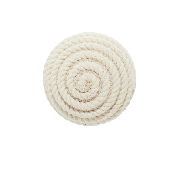 Brown Jute Farmhouse Orbs & Vase Filler (Set of 4) - 4 x 4 x 4