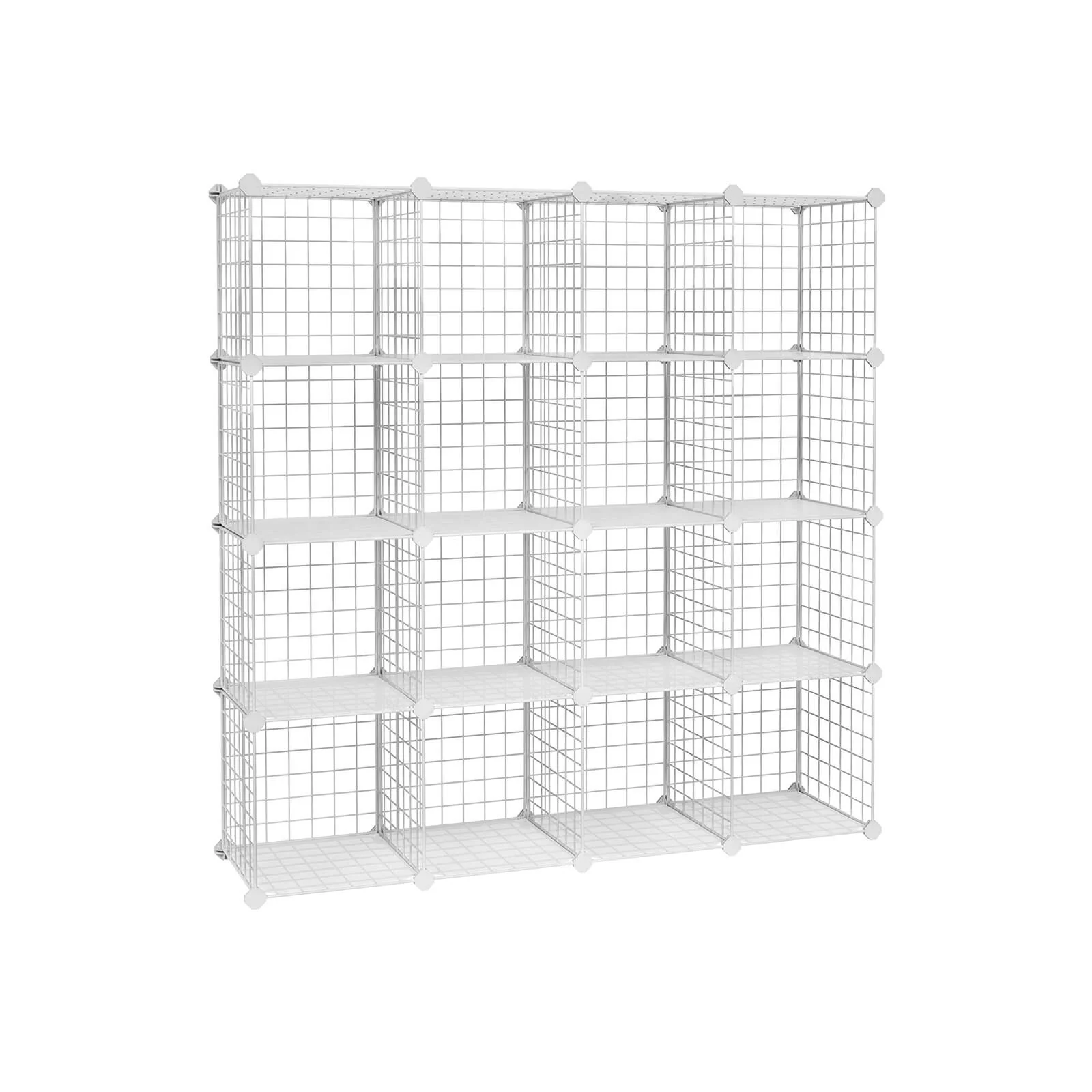 Armoire de rangement en treillis métallique modulable