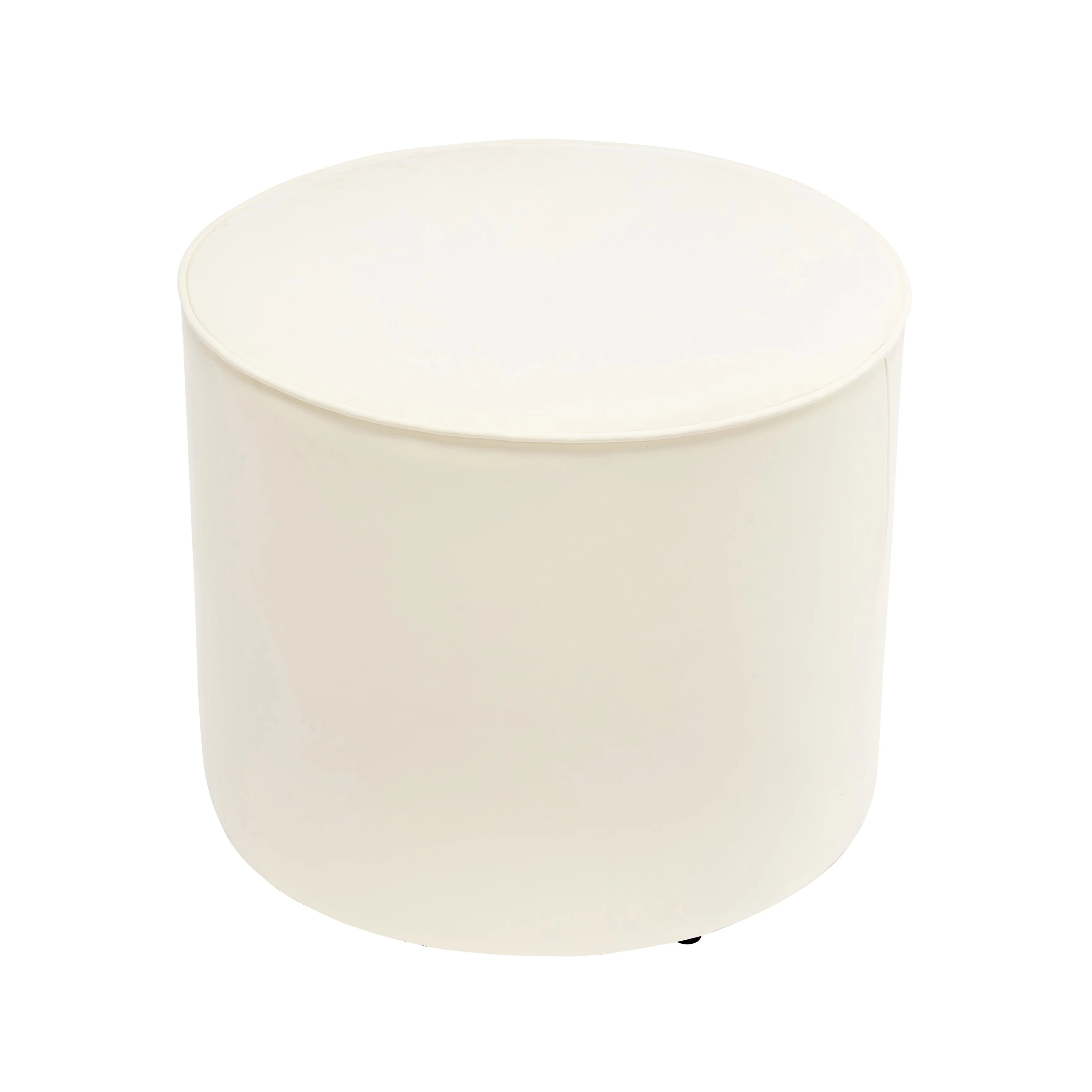 Porthos Home Bert Faux Leather Round Ottoman Coffee Table