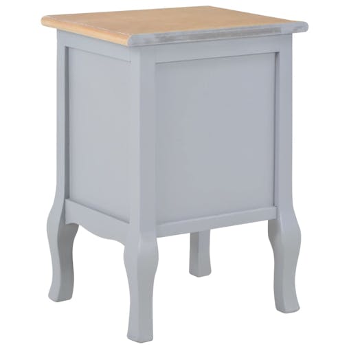 NNEVL Bedside Cabinets 2 pcs Grey 35x30x49 cm MDF