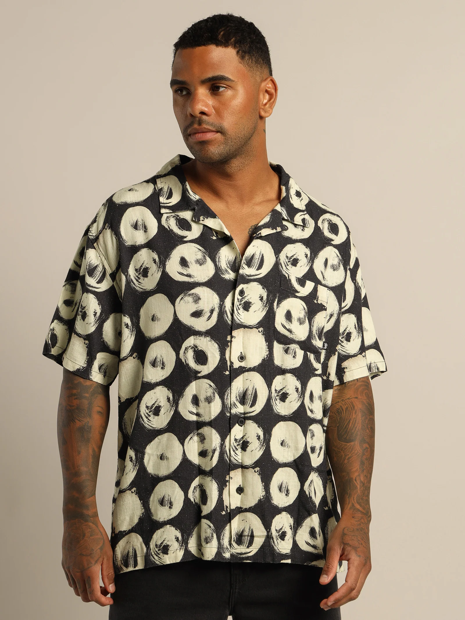 Hand Drawn Short Sleeve Shirt