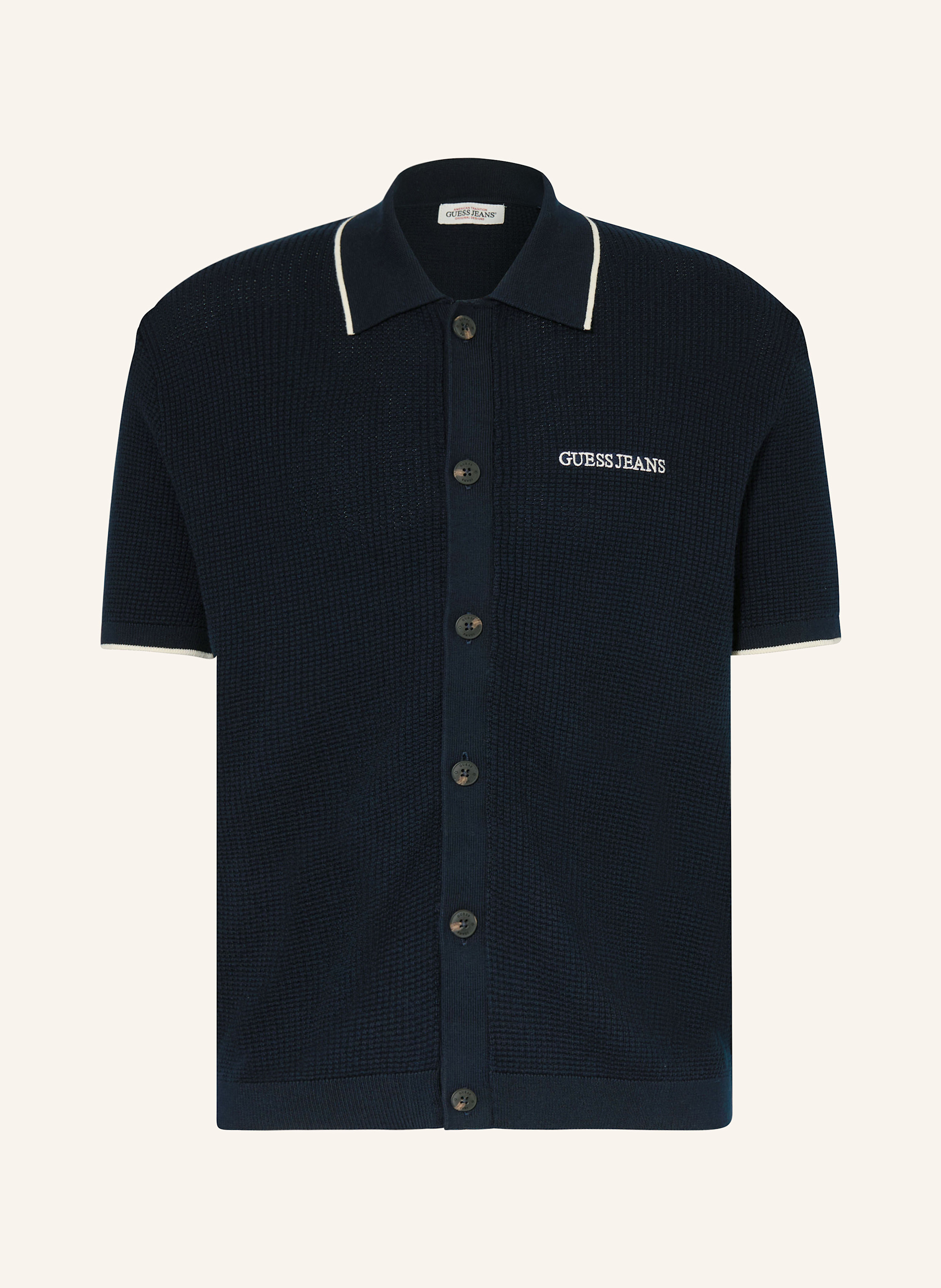 GUESS JEANS Strickhemd Regular Fit