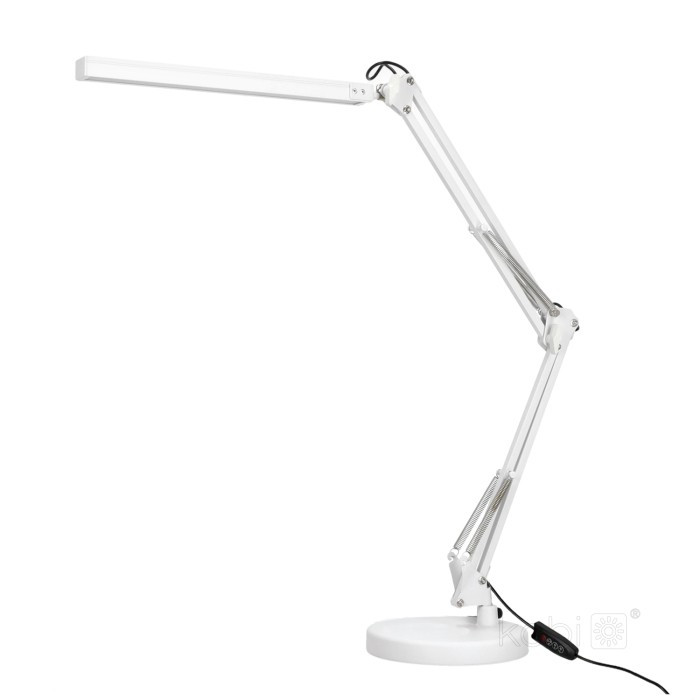 Lampka biurkowa kreślarska TENUIX biała LED 14W wys:70cm Kobi