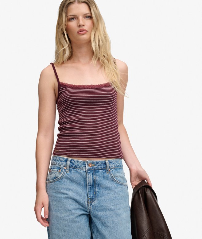 Athletic Essential Lace Cami Top