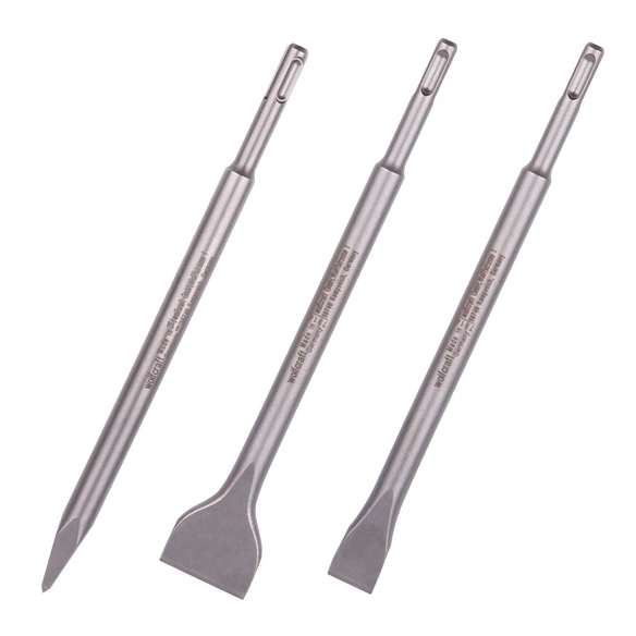 Meißel-Set, Stahl, 250 mm, SDS-plus, 3- tlg.