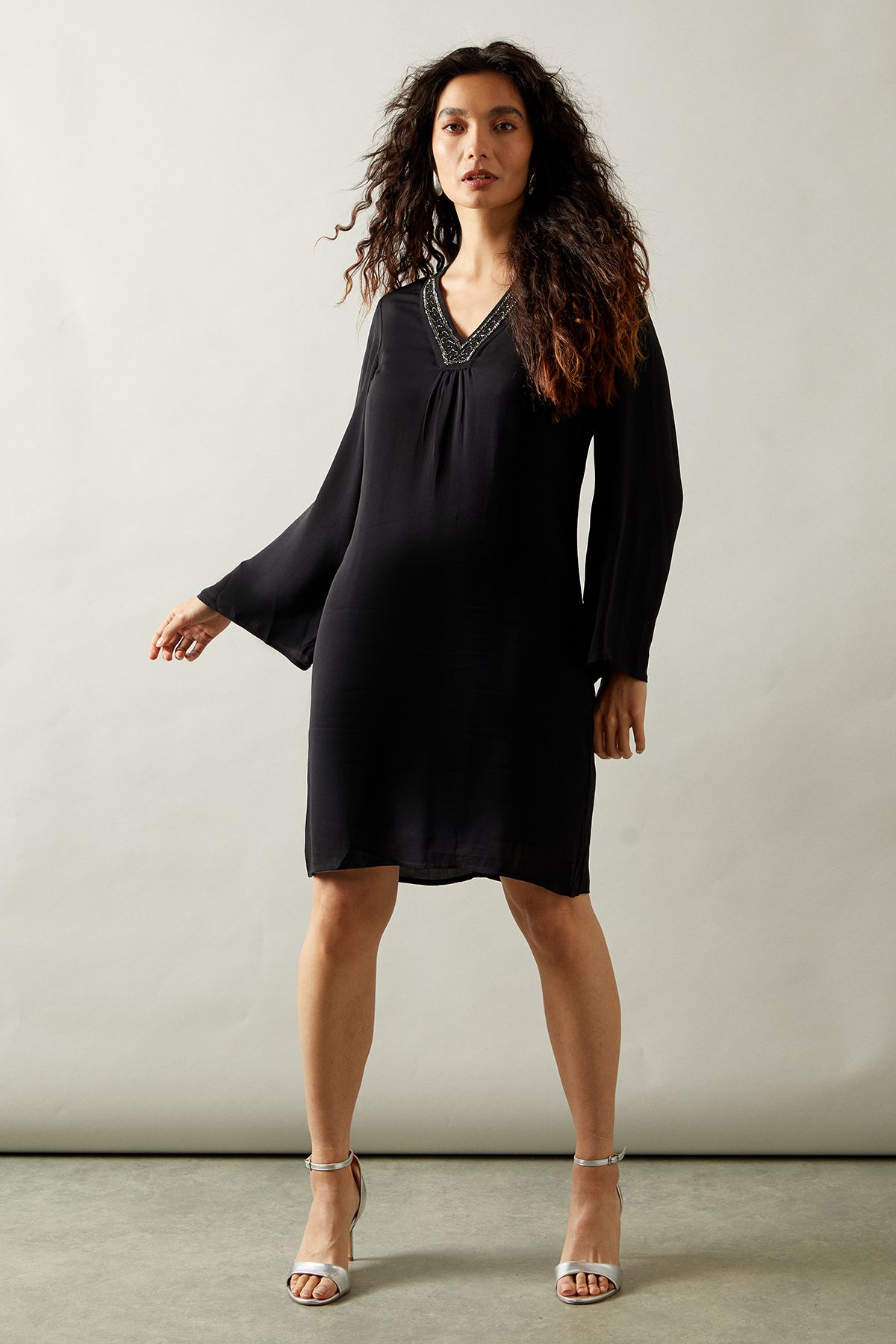 Wallis Occasion Hand Embellished Sequin Shift Dress