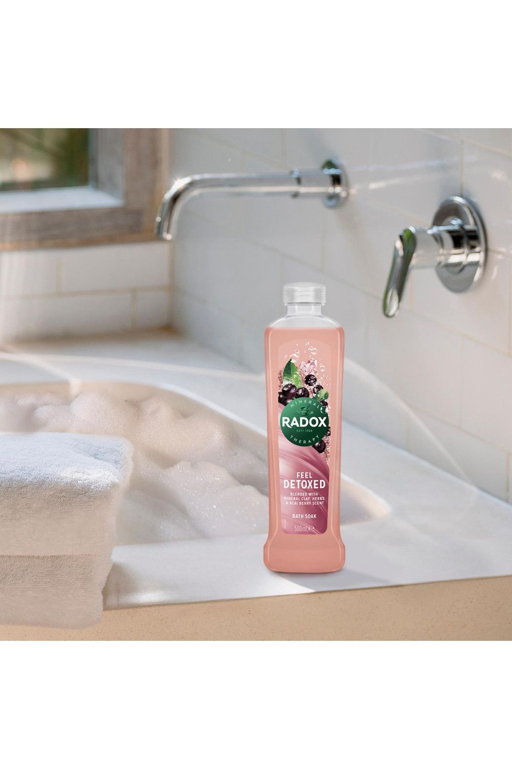 Radox 100% Nature Inspired Fragrance 'Bath Soak', Feel Detoxed, 6 x 500ml