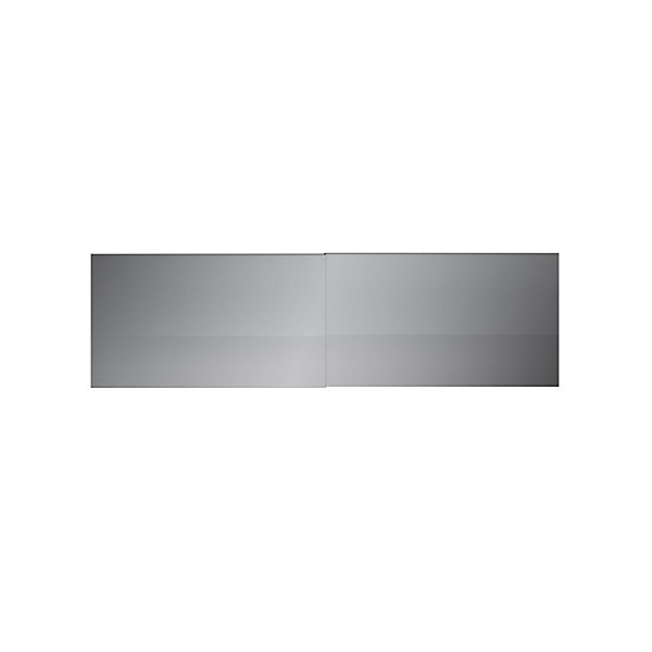 4 panneaux de portes coulissantes argent miroir GoodHome Atomia H. 56 x L. 98,7 cm