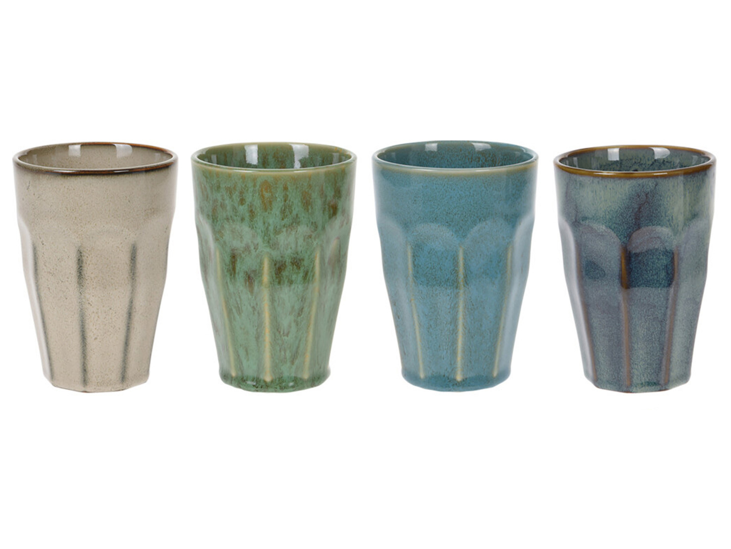 Zestaw kubków porcelanowych 4 szt. 330 ml mix kolorów