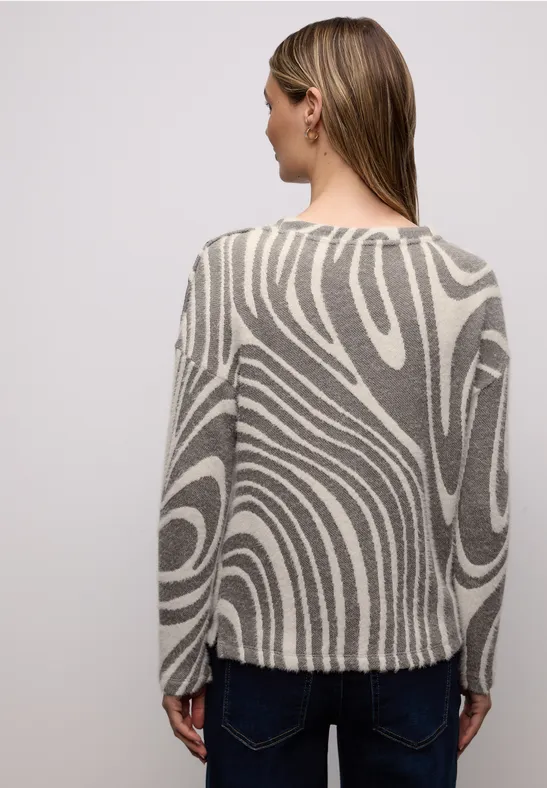 Softes Strick-Look Shirt