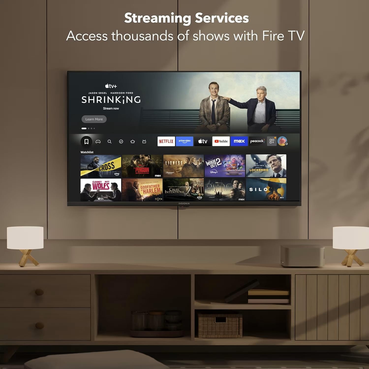 INSIGNIA 55-inch Class F50 Series LED 4K UHD Smart Fire TV with Alexa Voice Remote (NS-55F501NA26)